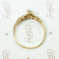 Sweetly Sculpted Flower & OMC Diamond Solitaire