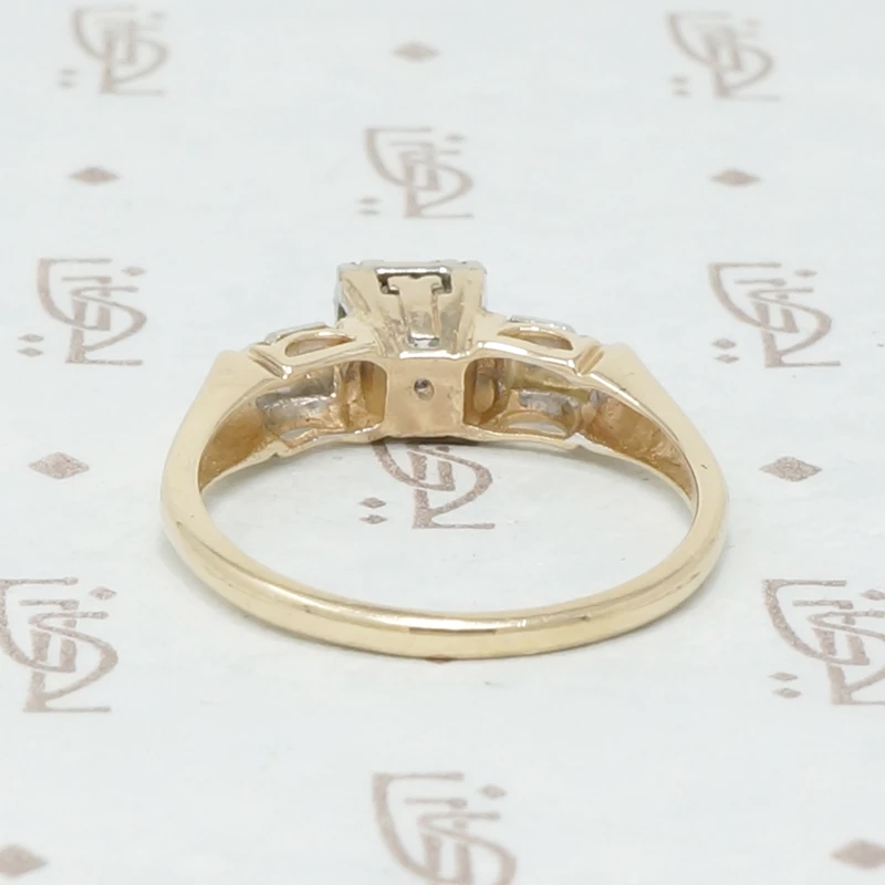 Pretty and Pristine NOS Diamond Engagement Ring