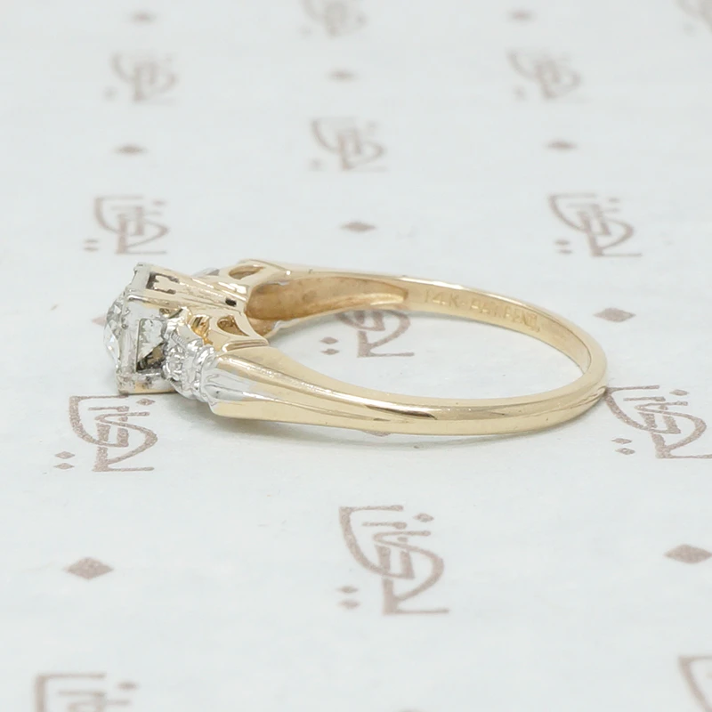 Pretty and Pristine NOS Diamond Engagement Ring