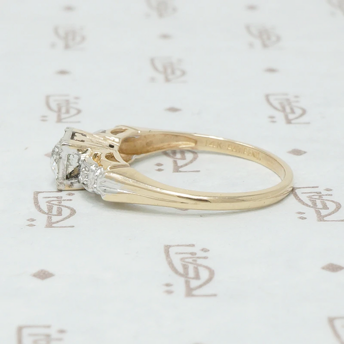 Pretty and Pristine NOS Diamond Engagement Ring
