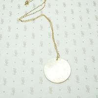 Mother of Pearl Gambling Token Necklace