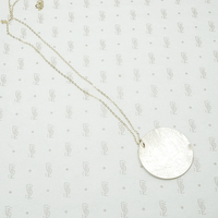 Mother of Pearl Gambling Token Necklace