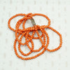 Delicate Two Strand Antique Red Coral Beads. Back view.