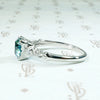Dazzling 1940s Natural Blue Zircon Ring