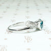 Dazzling 1940s Natural Blue Zircon Ring