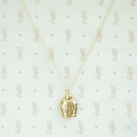 Vintage Gold Buddha Charm Necklace
