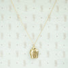 Vintage Gold Buddha Charm Necklace