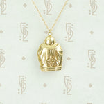 Vintage Gold Buddha Charm Necklace