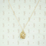 Vintage Gold Buddha Charm Necklace