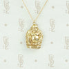 Vintage Gold Buddha Charm Necklace