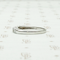 Seven Stone 1940s Diamond Wedding Band, side view