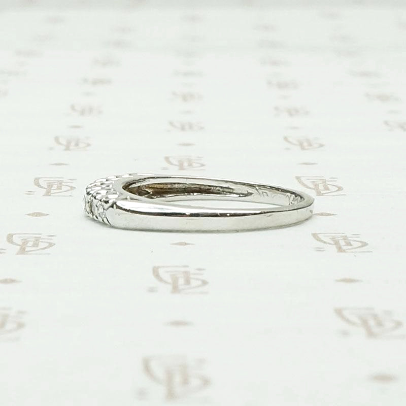 Seven Stone 1940s Diamond Wedding Band