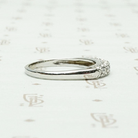 Seven Stone 1940s Diamond Wedding Band, side view