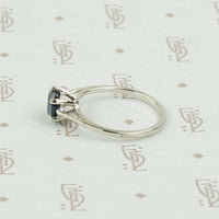 Classic Mid Century Sapphire Engagement Ring