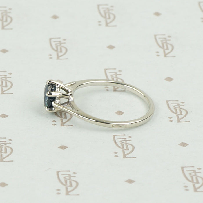 Classic Mid Century Sapphire Engagement Ring