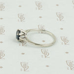 Classic Mid Century Sapphire Engagement Ring
