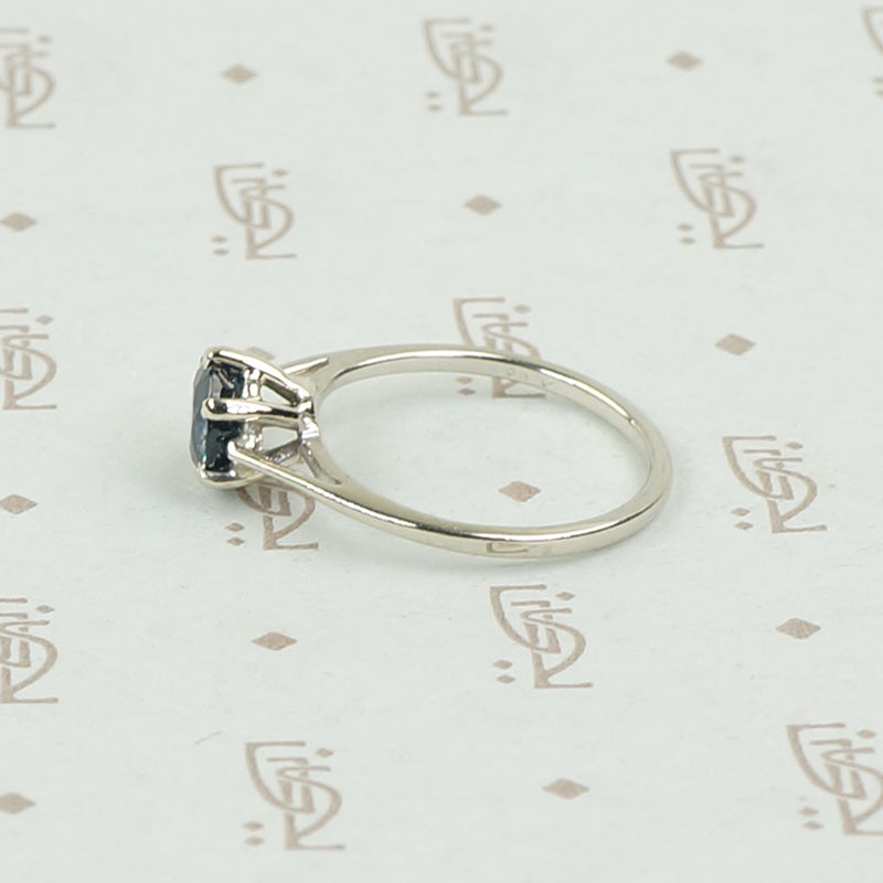 Classic Mid Century Sapphire Engagement Ring