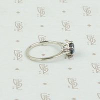 Classic Mid Century Sapphire Engagement Ring