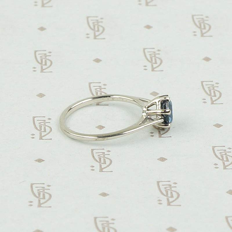 Classic Mid Century Sapphire Engagement Ring