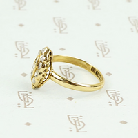 Petite Navette Ring with Rosecut Diamonds