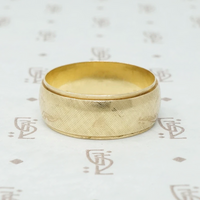 Wide 1970s Band with Crosshatch Finish