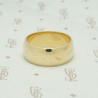 ArtCarved Wide Gold Wedding Band