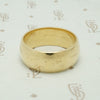 ArtCarved Wide Gold Wedding Band