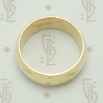 ArtCarved Wide Gold Wedding Band