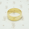 Wide Half Round Wedding Band in 18k Gold
