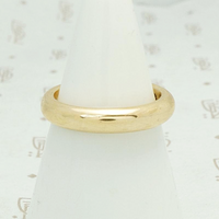1917 Engraved Gold Wedding Band 