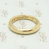 1917 Engraved Gold Wedding Band 