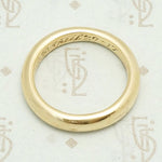 1917 Engraved Gold Wedding Band 