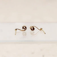 Delicate Diamond-Set Musical Note Studs