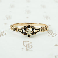 The Tiny Rectangular OMC Antique Diamond Ring