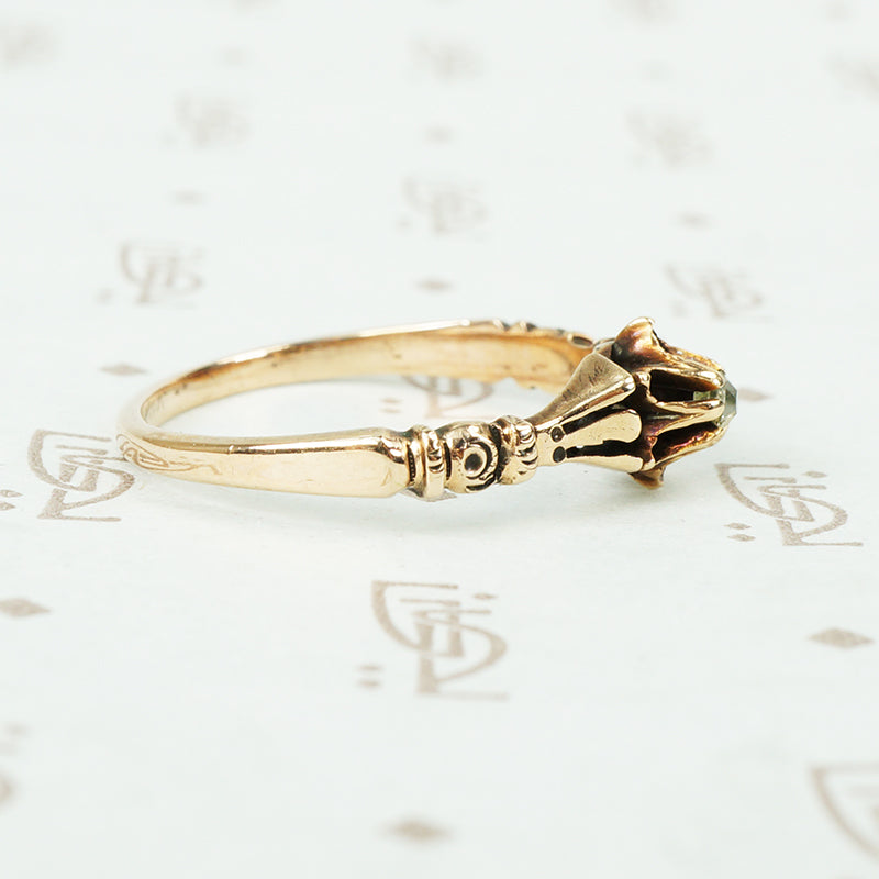 The Tiny Rectangular OMC Antique Diamond Ring
