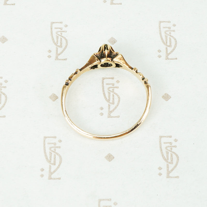 The Tiny Rectangular OMC Antique Diamond Ring