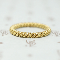 Luxe 18k Gold Rope Band