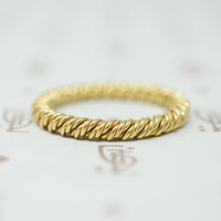 Luxe 18k Gold Rope Band