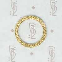 Luxe 18k Gold Rope Band