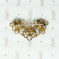 Exquisite Pink and Pearl Georgian Brooch