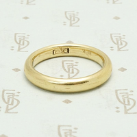 Chubby Antique Gold Wedding Band