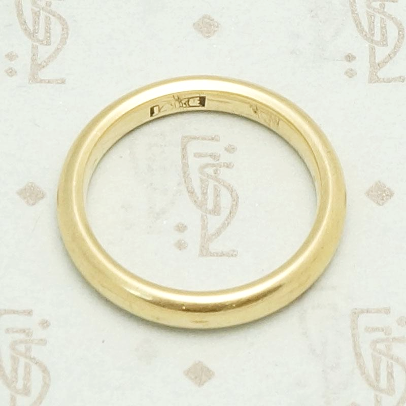 Chubby Antique Gold Wedding Band