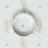 Beautiful White Gold Band With Engraved Leaves