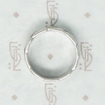 Beautiful White Gold Band With Engraved Leaves