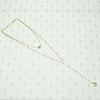 14k yellow gold y chain. vintage