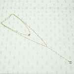 14k yellow gold y chain. vintage