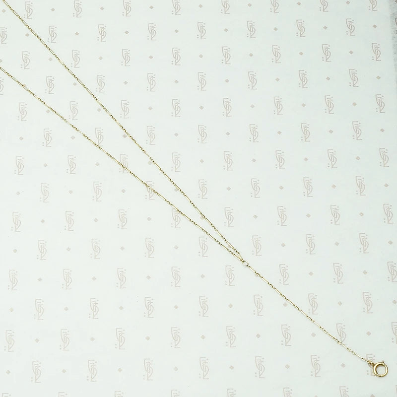 14k yellow gold y chain. vintage