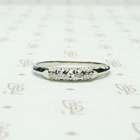 Romantic & Refined 1940s Diamond Wedding Band