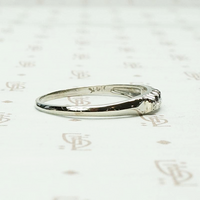 Romantic & Refined 1940s Diamond Wedding Band, side view