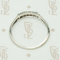 Romantic & Refined 1940s Diamond Wedding Band, top view
